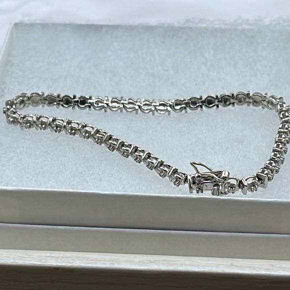 Sterling Silver Jewelry - Sterling silver CZ tennis bracelet